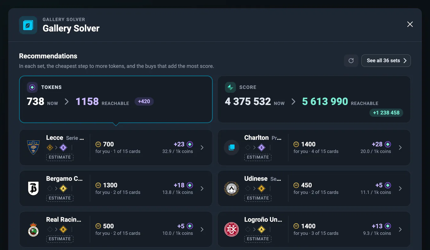 EA FC Gallery Solver